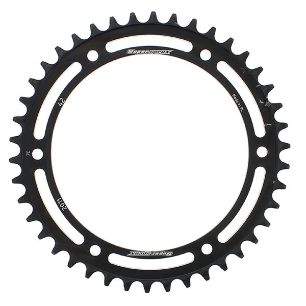 Supersprox Steel Sprocket Black 42T- for Triumph Speed Triple 900 RFE-2011-42-BLK